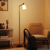 LED Staande Lamp Woonkamer Vloerlamp Met 350° Draaibare Kop Staande Lamp Met 3000K/4000K/6500K Kleurtemperaturen Zwart