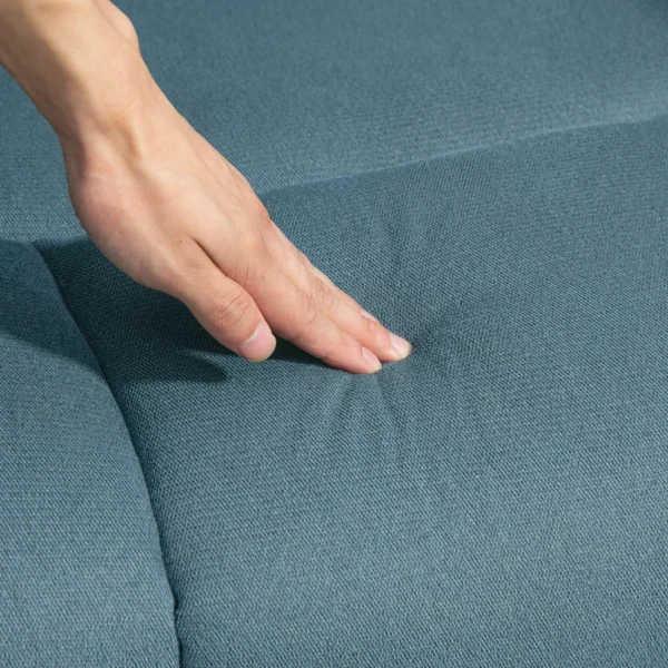 Opsta stoel Met Zachte Bekleding, Relaxstoel Met Afstandsbediening En Zijzakken, Blauw