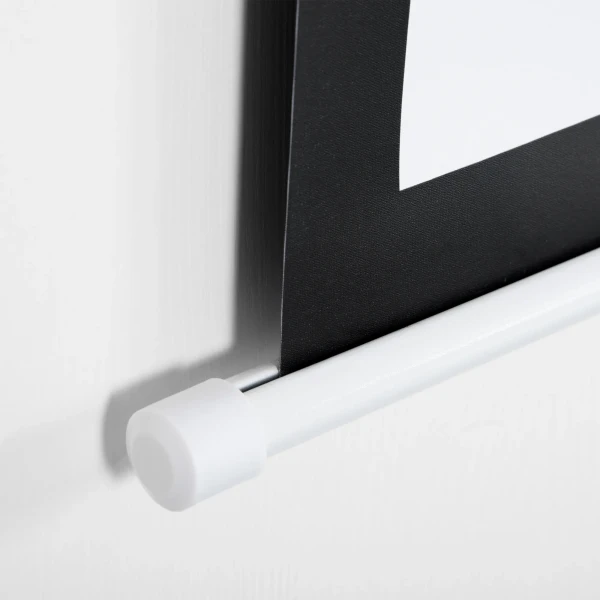 Projectiescherm, 120 inch, 16:9 formaat, wand of plafondmontage, wit 10