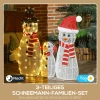 Sneeuwmanfamilie, 148 leds, kerstverlichting, weerbestendig, glanzend, wit 5