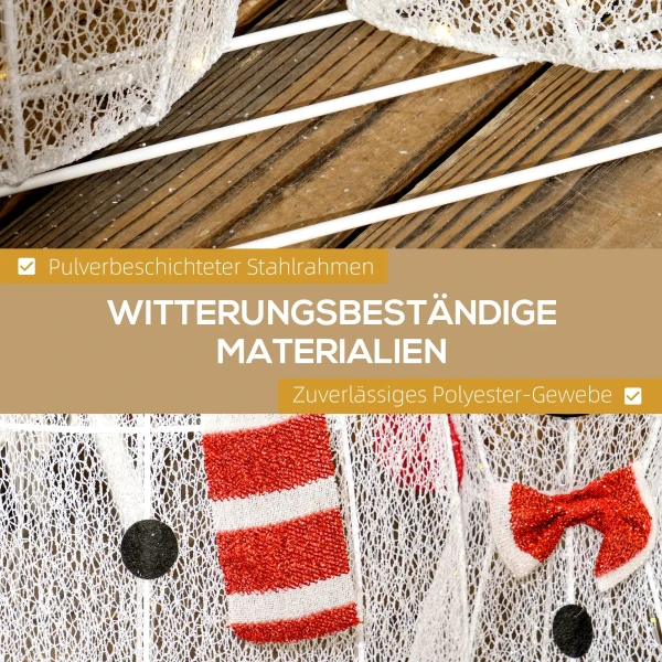 Sneeuwmanfamilie, 148 leds, kerstverlichting, weerbestendig, glanzend, wit 7