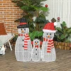 Sneeuwmanfamilie, 148 leds, kerstverlichting, weerbestendig, glanzend, wit 9