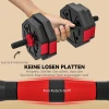 Sportnow 4 in 1 halterset korte halters set verstelbare lange halters 15 kg voor krachttraining thuis 7