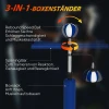 Sportnow boksstandaard, twee speedballs, draaibare boksstang, trapkussen, in hoogte verstelbaar, staal, 107 x 36 x 140 205 cm, blauw 5