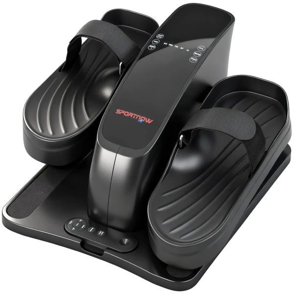 Sportnow mini pedaaltrainer, 12 snelheden, led display, afstandsbediening, antislip, draagbaar, metaal, kunststof, zwart 1