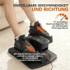 Sportnow mini pedaaltrainer, 12 snelheden, led display, afstandsbediening, antislip, draagbaar, metaal, kunststof, zwart 5