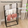 Staande handdoekhouder handdoekstandaard met 3 stangen, handdoekladder van staal 45 x 21,5 x 85 cm 7