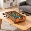 Tafelvoetbal kickertafel met roestvrijstalen stangen, voor tieners en volwassenen, 84,5x40x61,2 cm, zwart 10