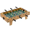 Tafelvoetbalset, kicker tafel, compacte houtstructuur, 2 ballen, scoreborden, bruin 1
