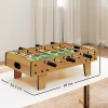 Tafelvoetbalset, kicker tafel, compacte houtstructuur, 2 ballen, scoreborden, bruin 4