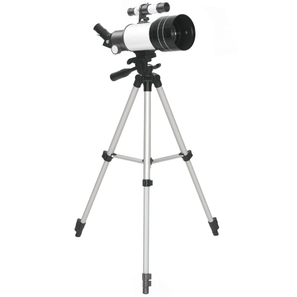 Telescoop, 70 mm lens, 5 x 24 verrekijker, verstelbaar statief, zilverkleurig 1