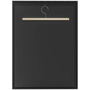 Tricot display, kledinghanger, aluminium frame, uv bestendige acryl voorkant, zwart 1