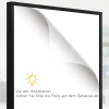 Tricot display, kledinghanger, aluminium frame, uv bestendige acryl voorkant, zwart 5