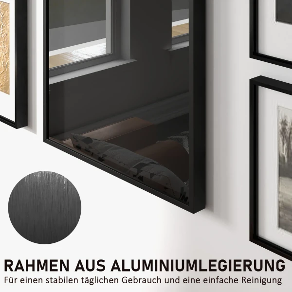 Tricot display, kledinghanger, aluminium frame, uv bestendige acryl voorkant, zwart 8