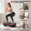 Trilplaat Voor Fitnessoefeningen, Bluetooth functie, Afstandsbediening, 99 Snelheidsniveaus, Kunststof, Staal, Zwart