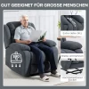 Tv stoel met elektrische opsta hulp, relaxstoel met ligfunctie, massagefunctie, 93x91x103 cm, donkergrijs 8