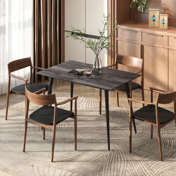 Uitschuifbare Eettafel, Uitbreidbare Tafel Voor 6 8 Personen, Keukentafel Met Solide Stalen Poten