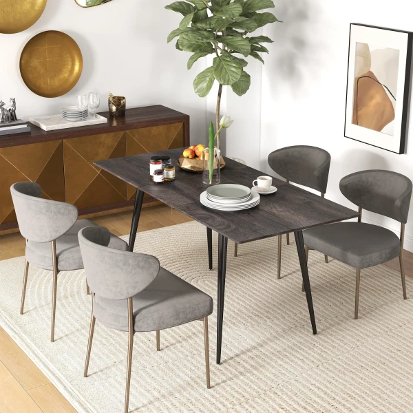 Uitschuifbare Eettafel, Uitbreidbare Tafel Voor 6 8 Personen, Keukentafel Met Solide Stalen Poten