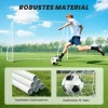 Voetbaldoel Voor Spellen & Training, UV bestendig, Robuust, Grondankers, Wit