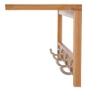 Wandgarderobe garderobe met haken wandmontage ruimtebesparend 5 kg belastbaar, 50 x 16 x 17,5 cm natuurhout 10