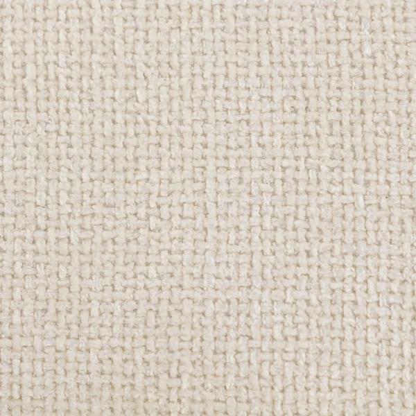 Zithocker kruk met zacht zitkussen stalen poten voetenbank met chenille stof, 45 x 41 x 38 cm, crèmewit 10