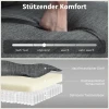 2 zitsbank, Getufte Rugleuning, Houten Poten, Dikke Bekleding, Linnenlook, Voor Kleine Ruimtes, Grijs