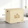 3 in 1 Plyo Box Houten Plyometrische Sprongdoos Met 3 Spronghoogtes Handvatten 61 X 51 X 76 Cm Natuurhout
