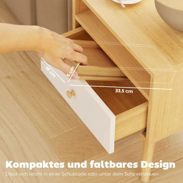 Armleuning Dienblad Voor Banken, Voor Drankjes, Snacks, Afstandsbediening, Bamboehout