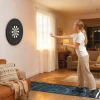 Dartbord set Met Beschermingsring, 6 Dartpijlen Met Stalen Punten, Sisal, Kunststof, Zwart