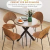 Eettafel 75 X 75 Cm Rond Keukentafel Voor 2 4 Personen Modern Eetkamertafel Met Spinnenpoot Bruin