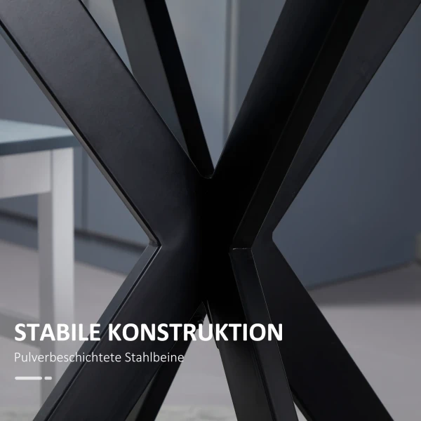 Eettafel 75 X 75 Cm Rond Keukentafel Voor 2 4 Personen Modern Eetkamertafel Met Spinnenpoot Bruin