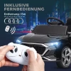 Elektrische Kinderauto, 12V Audi Q8, 3 5 Km/u, Afstandsbediening, Koplampen, Muziek, Zwart