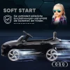 Elektrische Kinderauto, 12V Audi Q8, 3 5 Km/u, Afstandsbediening, Koplampen, Muziek, Zwart