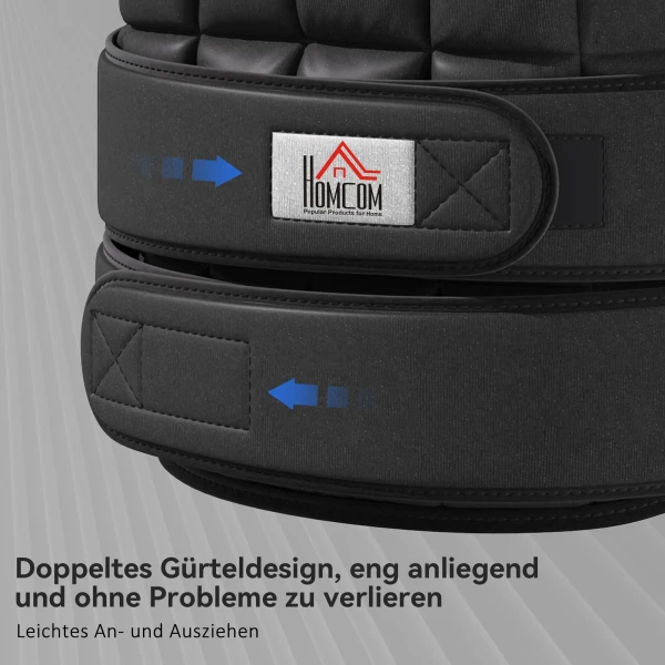 Gewichtsvest 20 KG Verstelbare Trainingsvest Met Uitneembare Gewichten Zwart