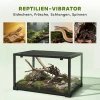 Reptielen Terrarium, 86 Liter Vivarium Met Schuifdeur, Afsluitbaar, Voor Hagedissen, Insecten, Spinnen, Gekko's, 60 X 45 X 32 Cm, Zwart