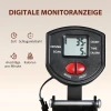 Roeimachine, Roeiapparaat Voor Thuis, LCD monitor, Zitkussen, 150 Kg Draagvermogen, Stille Werking, Staal, Zwart