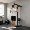 Roeimachine Voor Training, Wandgemonteerd Fitnessapparaat, Kabelmachine Voor Thuisgym, Staal, Zwart