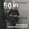 Roeimachine Voor Training, Wandgemonteerd Fitnessapparaat, Kabelmachine Voor Thuisgym, Staal, Zwart