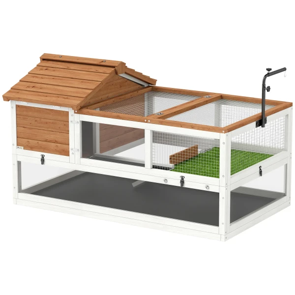 Schildpaddenverblijf, 2 niveau Omheining, Lampenhouder, Kleindierkooi, Oranje