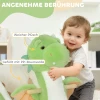 Schommeldier, Dinosaurus schommel, Interactieve Dierengeluiden, Zachte Vulling, Houten Frame, 65 X 38 X 72 Cm, Groen