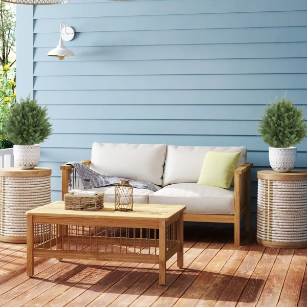 Set Van 2 Kunstmatige Planten, UV bestendige Kunstplant Cypres Met 387 Bladeren En Grondpen, Ø40 X 60H Cm, Groen