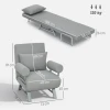 Slaapstoel, Gestoffeerde Stoel, Om Te Zetten Naar Gastenbed, Ergonomisch, Lichtgrijs