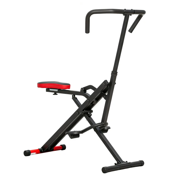Trainingsmachine, Verstelbaar, Metalen Buizen, Pedalen, Inklapbaar, Rood