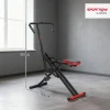 Trainingsmachine, Verstelbaar, Metalen Buizen, Pedalen, Inklapbaar, Rood