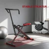 Trainingsmachine, Verstelbaar, Metalen Buizen, Pedalen, Inklapbaar, Rood