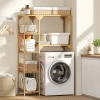 Wasmachinerek, Meerdere Open Vakken, Voor Wasgoed, Accessoires, Bamboehout