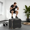 3 in 1 Plyo Box, Sprungbox Met Handvatopeningen, Voor Thuisfitness En Buitenworkouts, 3 Spronghoogtes, Hout, Zwart
