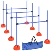 4 delige Hond Agility set Met 4 Hindernissen En Draagtas Voor Sprongtraining, Blauw
