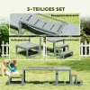 Agility Set Honden 3 delige Set Agility uitrusting Met Brug, Trap, Platform, Sparrenhout, 117 X 50 X 56 Cm, Grijs