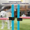 Agility Set Honden 4 delig In Hoogte Verstelbare Agility uitrusting Met 4 Hindernissen Draagtas 99 X 65 X 94 Cm Lichtblauw